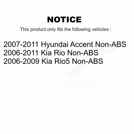 Kugel Rear Wheel Bearing Hub Assembly For Hyundai Accent Kia Rio Rio5 Non-ABS 70-512325
